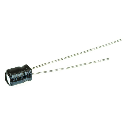 Panasonic 10μF Aluminium Electrolytic Capacitor 16V dc, Radial, Through Hole - ECEA1CKS100