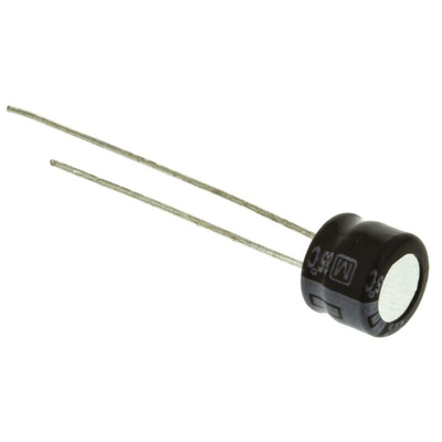 Panasonic 10μF Aluminium Electrolytic Capacitor 50V dc, Radial, Through Hole - ECEA1HKS100