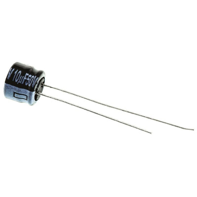 Panasonic 10μF Aluminium Electrolytic Capacitor 50V dc, Radial, Through Hole - ECEA1HKS100