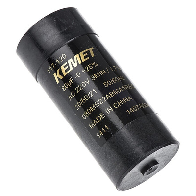 KEMET 80μF Electrolytic Capacitor 220V ac Snap-In - 080MS22ABMA1RSC