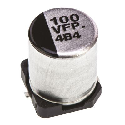 Panasonic 100μF Aluminium Electrolytic Capacitor 35V dc, Surface Mount - EEEFPV101XAP