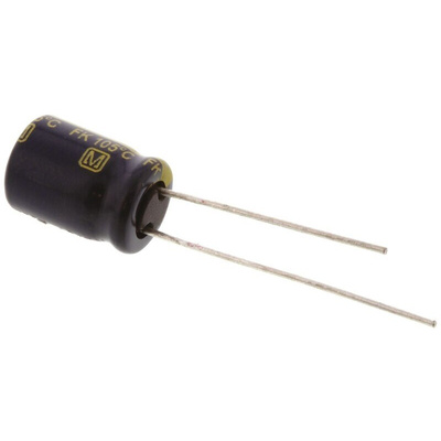 Panasonic 680μF Aluminium Electrolytic Capacitor 6.3V dc, Radial, Through Hole - EEUFK0J681