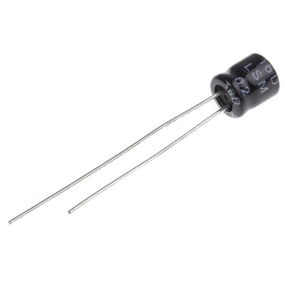 RS PRO 47μF Aluminium Electrolytic Capacitor 16V dc, Radial, Through Hole