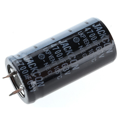 RS PRO 4700μF Aluminium Electrolytic Capacitor 63V dc, Snap-In