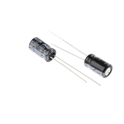 RS PRO 100μF Aluminium Electrolytic Capacitor 35V dc, Radial, Through Hole