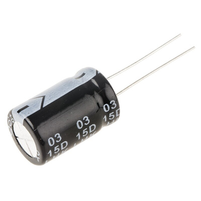RS PRO 470μF Aluminium Electrolytic Capacitor 63V dc, Radial, Through Hole