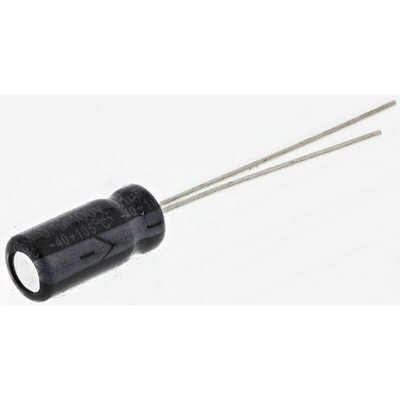 RS PRO 100nF Aluminium Electrolytic Capacitor 100V dc, Radial, Through Hole
