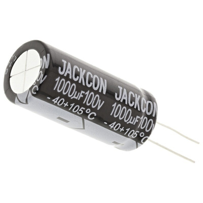 RS PRO 1000μF Aluminium Electrolytic Capacitor 100V dc, Radial, Through Hole