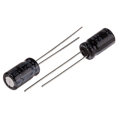 RS PRO 1μF Aluminium Electrolytic Capacitor 400V dc, Radial, Through Hole