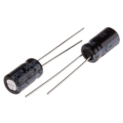 RS PRO 470nF Aluminium Electrolytic Capacitor 450V dc, Radial, Through Hole