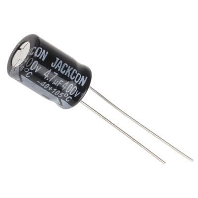 RS PRO 4.7μF Aluminium Electrolytic Capacitor 400V dc, Radial, Through Hole