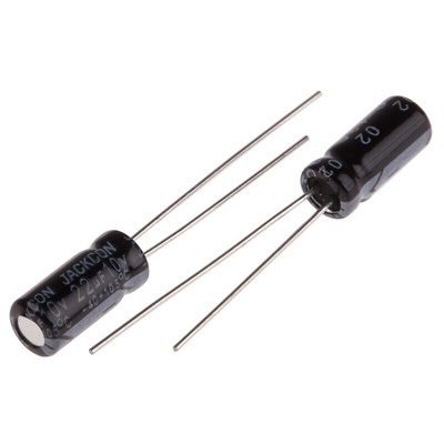 RS PRO 22μF Aluminium Electrolytic Capacitor 10V dc, Radial, Through Hole