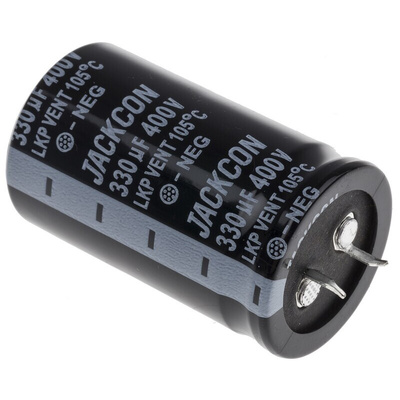 RS PRO 330μF Aluminium Electrolytic Capacitor 400V dc, Snap-In