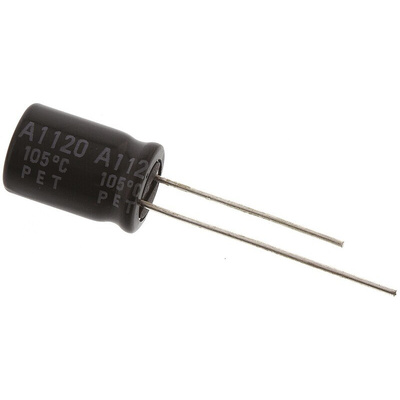 Rubycon 100μF Aluminium Electrolytic Capacitor 35V dc, Radial, Through Hole - 35YXF100M8X11.5