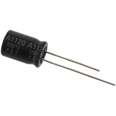 Rubycon 100μF Aluminium Electrolytic Capacitor 35V dc, Radial, Through Hole - 35YXF100M8X11.5