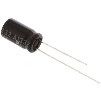 Rubycon 100μF Aluminium Electrolytic Capacitor 25V dc, Radial, Through Hole - 25YXF100M6.3X11