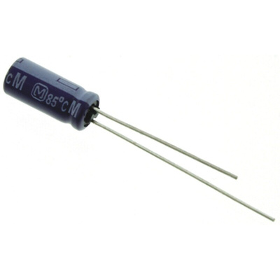 Panasonic 100μF Aluminium Electrolytic Capacitor 16V dc, Radial, Through Hole - ECA1CM101