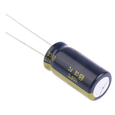 Panasonic 1000μF Aluminium Electrolytic Capacitor 35V dc, Radial, Through Hole - EEUFC1V102