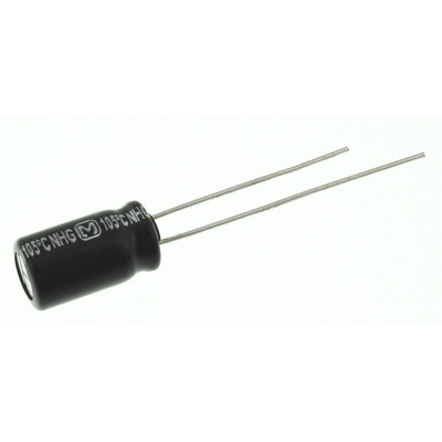 Panasonic 10μF Aluminium Electrolytic Capacitor 100V dc, Radial, Through Hole - ECA2AHG100