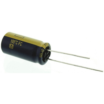 Panasonic 470μF Aluminium Electrolytic Capacitor 35V dc, Radial, Through Hole - EEUFC1V471