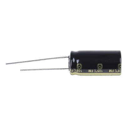 Panasonic 470μF Aluminium Electrolytic Capacitor 35V dc, Radial, Through Hole - EEUFM1V471