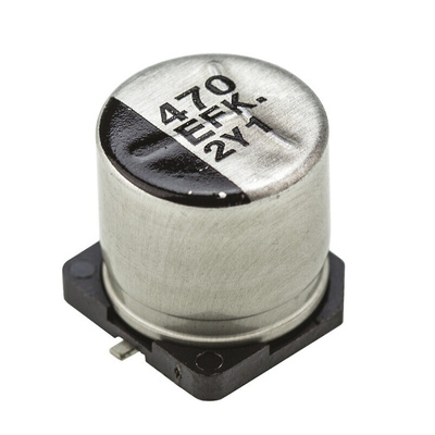 Panasonic 470μF Aluminium Electrolytic Capacitor 25V dc, Surface Mount - EEEFK1E471P