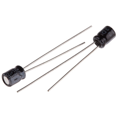 RS PRO 22μF Aluminium Electrolytic Capacitor 16V dc, Radial, Through Hole