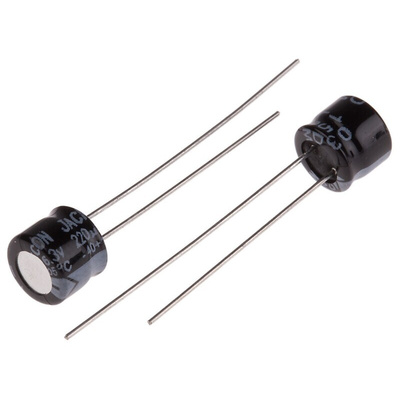 RS PRO 220μF Aluminium Electrolytic Capacitor 6.3V dc, Radial, Through Hole