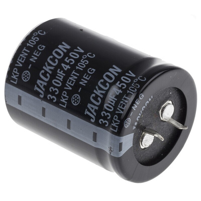 RS PRO 330μF Aluminium Electrolytic Capacitor 450V dc, Snap-In