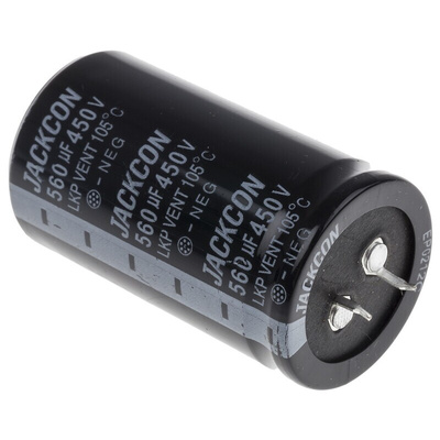 RS PRO 560μF Aluminium Electrolytic Capacitor 450V dc, Snap-In