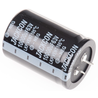 RS PRO 10000μF Aluminium Electrolytic Capacitor 63V dc, Snap-In