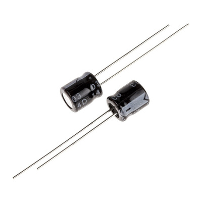 RS PRO 47μF Aluminium Electrolytic Capacitor 35V dc, Radial, Through Hole
