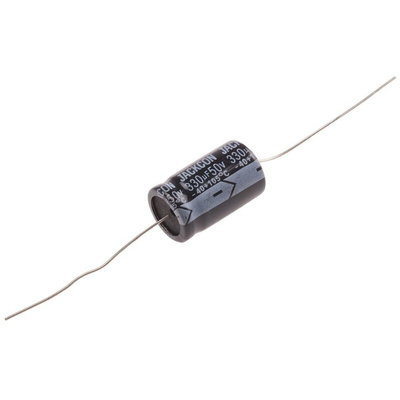 RS PRO 330μF Aluminium Electrolytic Capacitor 50V dc, Axial, Through Hole