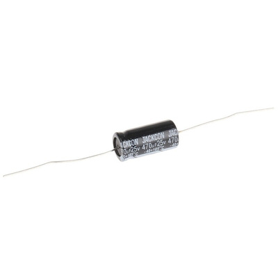 RS PRO 470μF Aluminium Electrolytic Capacitor 25V dc, Axial, Through Hole
