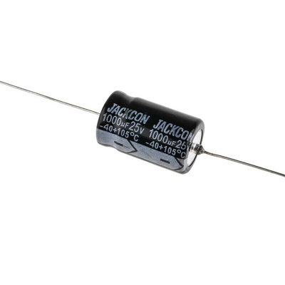 RS PRO 1000μF Aluminium Electrolytic Capacitor 25V dc, Axial, Through Hole
