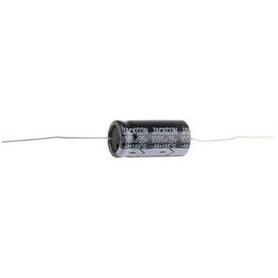 RS PRO 1000μF Aluminium Electrolytic Capacitor 35V dc, Axial, Through Hole