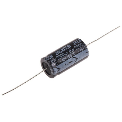 RS PRO 3300μF Aluminium Electrolytic Capacitor 35V dc, Axial, Through Hole