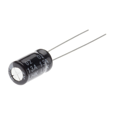 RS PRO 330μF Aluminium Electrolytic Capacitor 6.3V dc, Radial, Through Hole