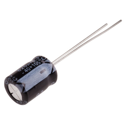 RS PRO 820μF Aluminium Electrolytic Capacitor 6.3V dc, Radial, Through Hole