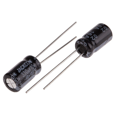 RS PRO 330μF Aluminium Electrolytic Capacitor 10V dc, Radial, Through Hole