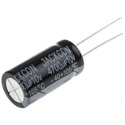 RS PRO 4700μF Aluminium Electrolytic Capacitor 10V dc, Radial, Through Hole