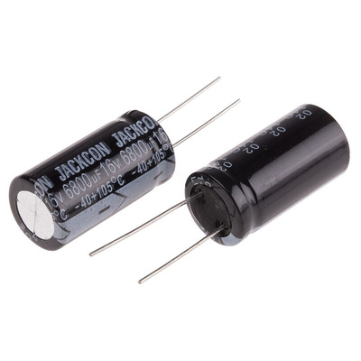 RS PRO 6800μF Aluminium Electrolytic Capacitor 16V dc, Radial, Through Hole