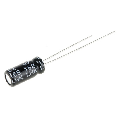 RS PRO 4.7μF Aluminium Electrolytic Capacitor 50V dc, Radial, Through Hole