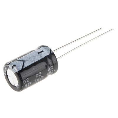 RS PRO 330μF Aluminium Electrolytic Capacitor 50V dc, Radial, Through Hole