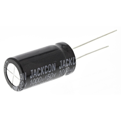 RS PRO 1000μF Aluminium Electrolytic Capacitor 50V dc, Radial, Through Hole