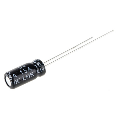 RS PRO 470nF Aluminium Electrolytic Capacitor 63V dc, Radial, Through Hole