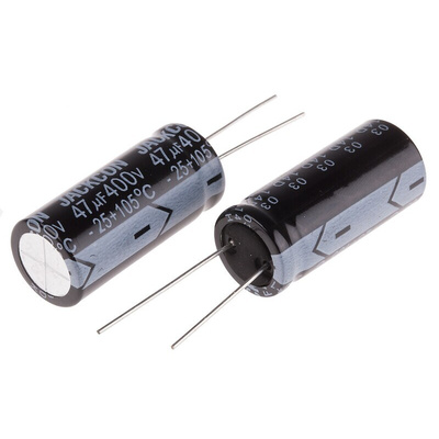 RS PRO 47μF Aluminium Electrolytic Capacitor 400V dc, Radial, Through Hole