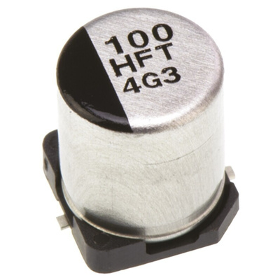 Panasonic 100μF Aluminium Electrolytic Capacitor 50V dc, Surface Mount - EEEFTH101XAP