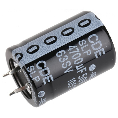Cornell-Dubilier 4700μF Aluminium Electrolytic Capacitor 50V dc, Snap-In - SLP472M050C5P3