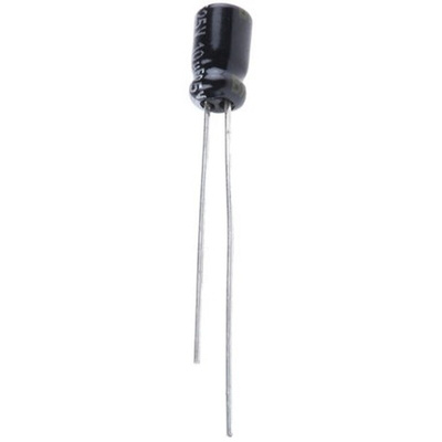 Panasonic 10μF Aluminium Electrolytic Capacitor 25V dc, Radial, Through Hole - EEAGA1E100